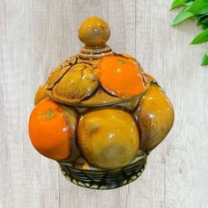 Vintage Inarco Japan Orange Spice Canister 5”